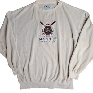 Vintage Mystic Connecticut Oarsman Crewneck Sweatshirt Men's Size Large